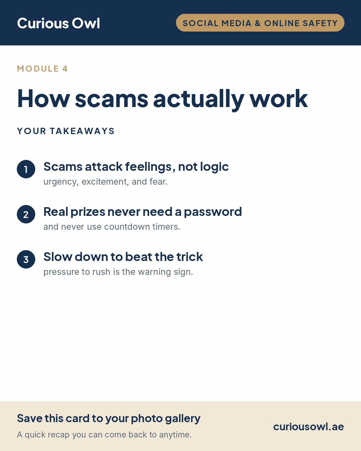How Scams Actually Work takeaways