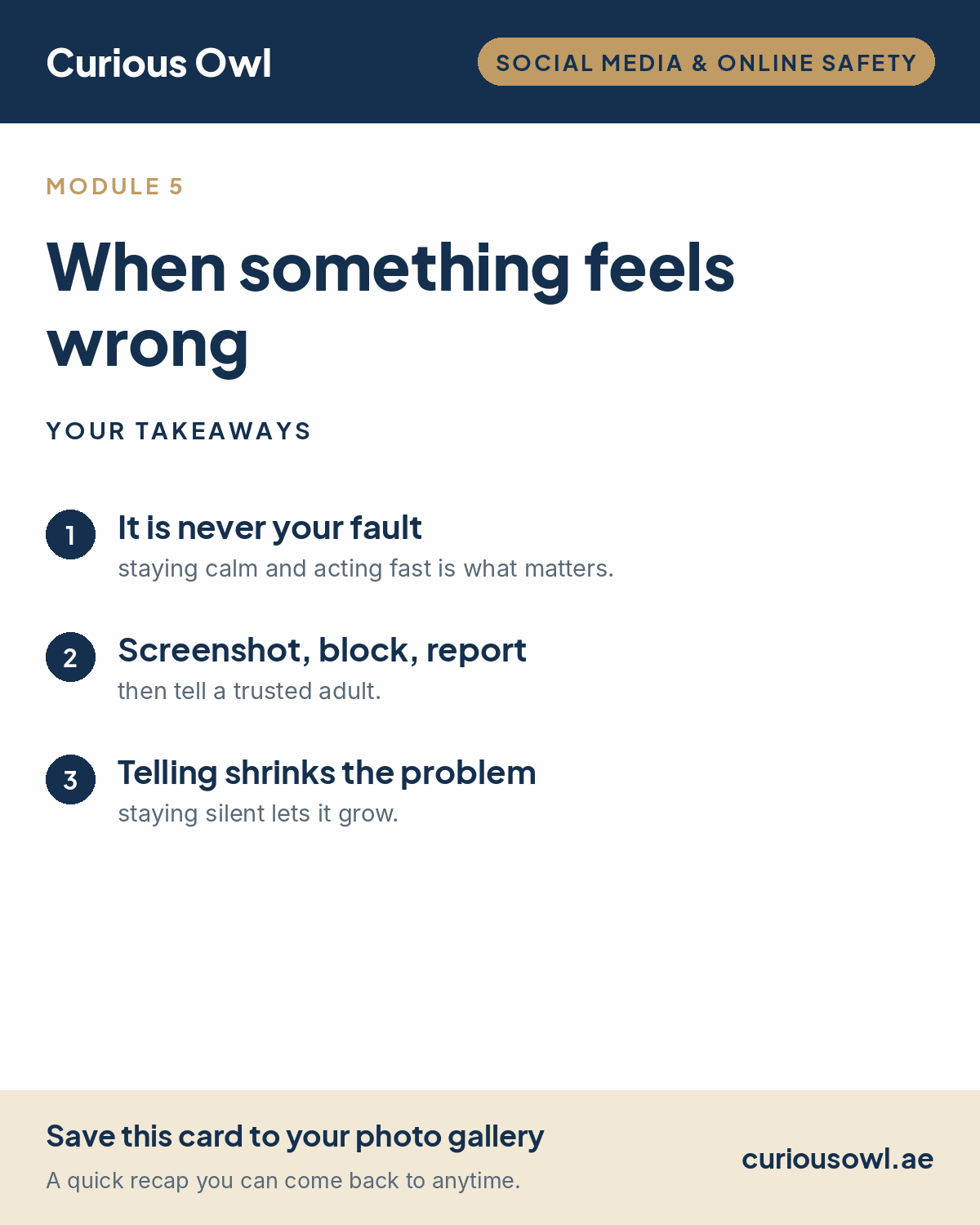 When Something Feels Wrong When Something Feels Wrong takeaways